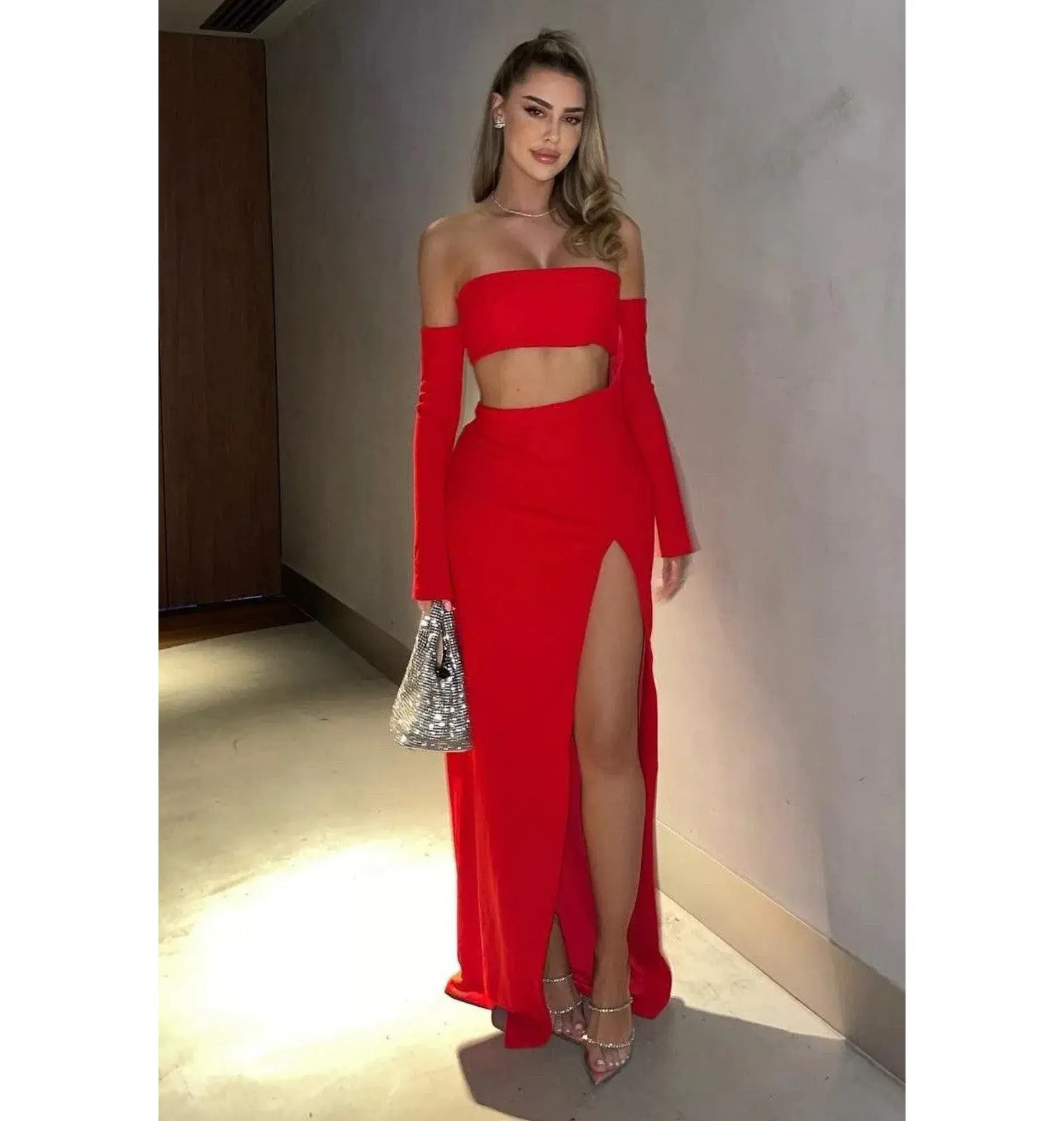 Effie Kats Hall Of Fame Gown Red Size AU 8  - Image 1