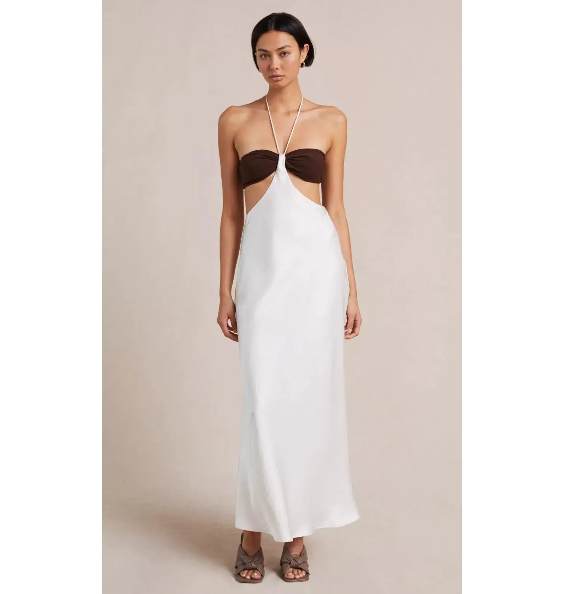 Bec and Bridge Nadia Cut Out Midi Dress White Size 8 - Image 1