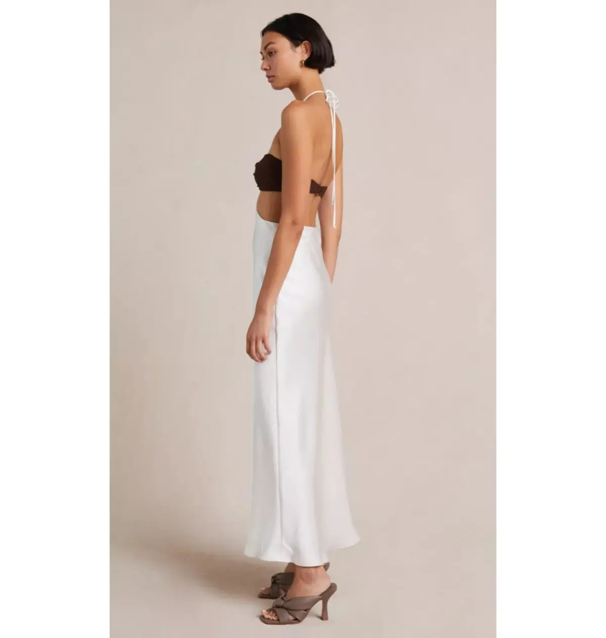 Bec and Bridge Nadia Cut Out Midi Dress White Size 8 - Image 2