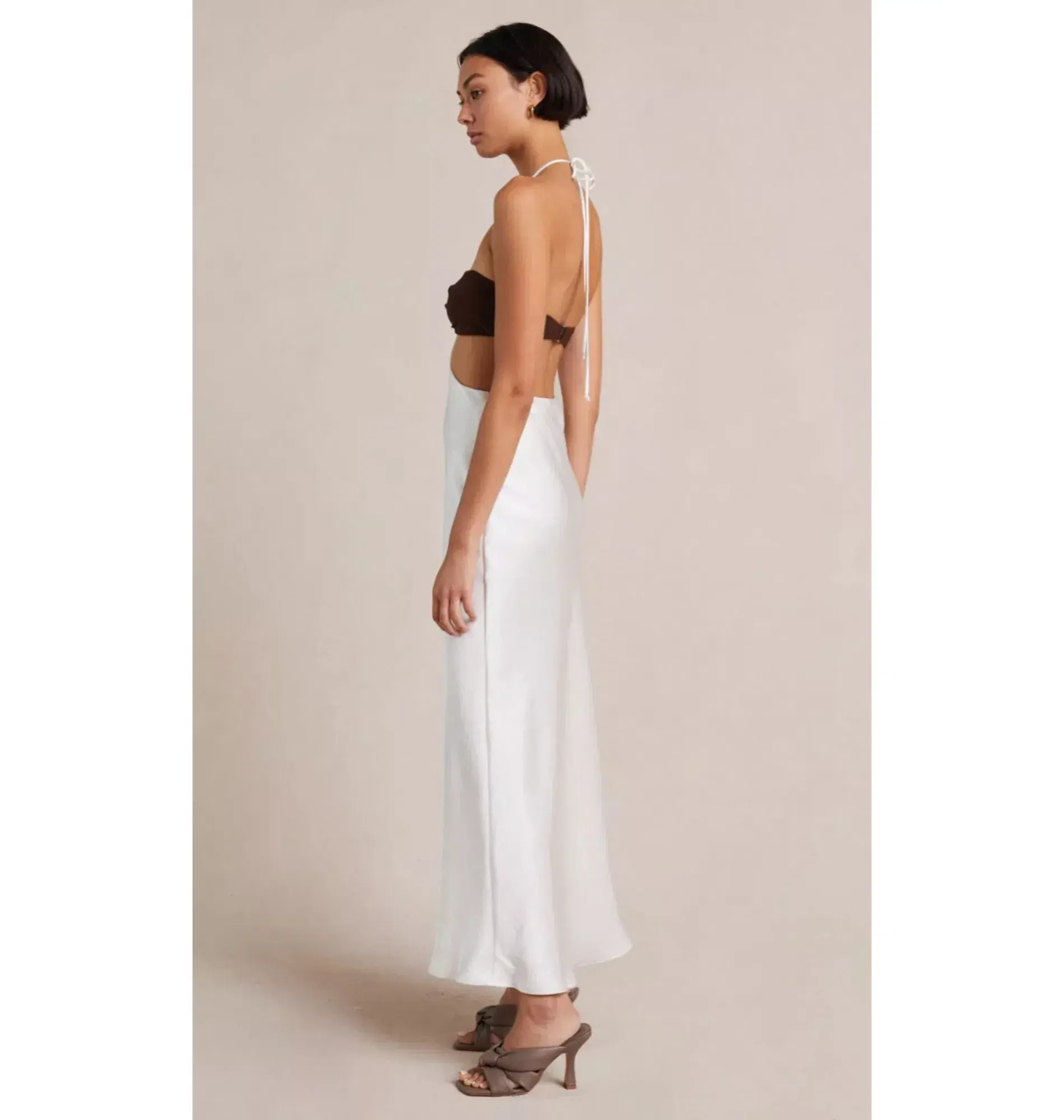 Bec and Bridge Nadia Cut Out Midi Dress White Size 8 - Image 2