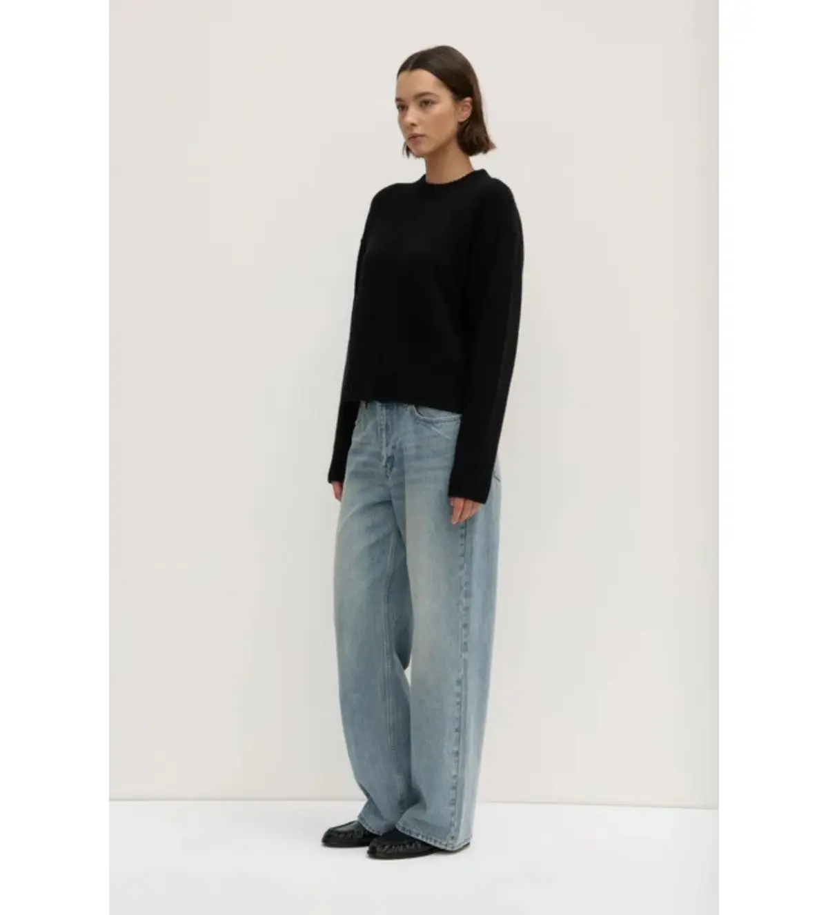 Assembly Label Beau Merino Wool Knit Black Size AU 8 - Image 3