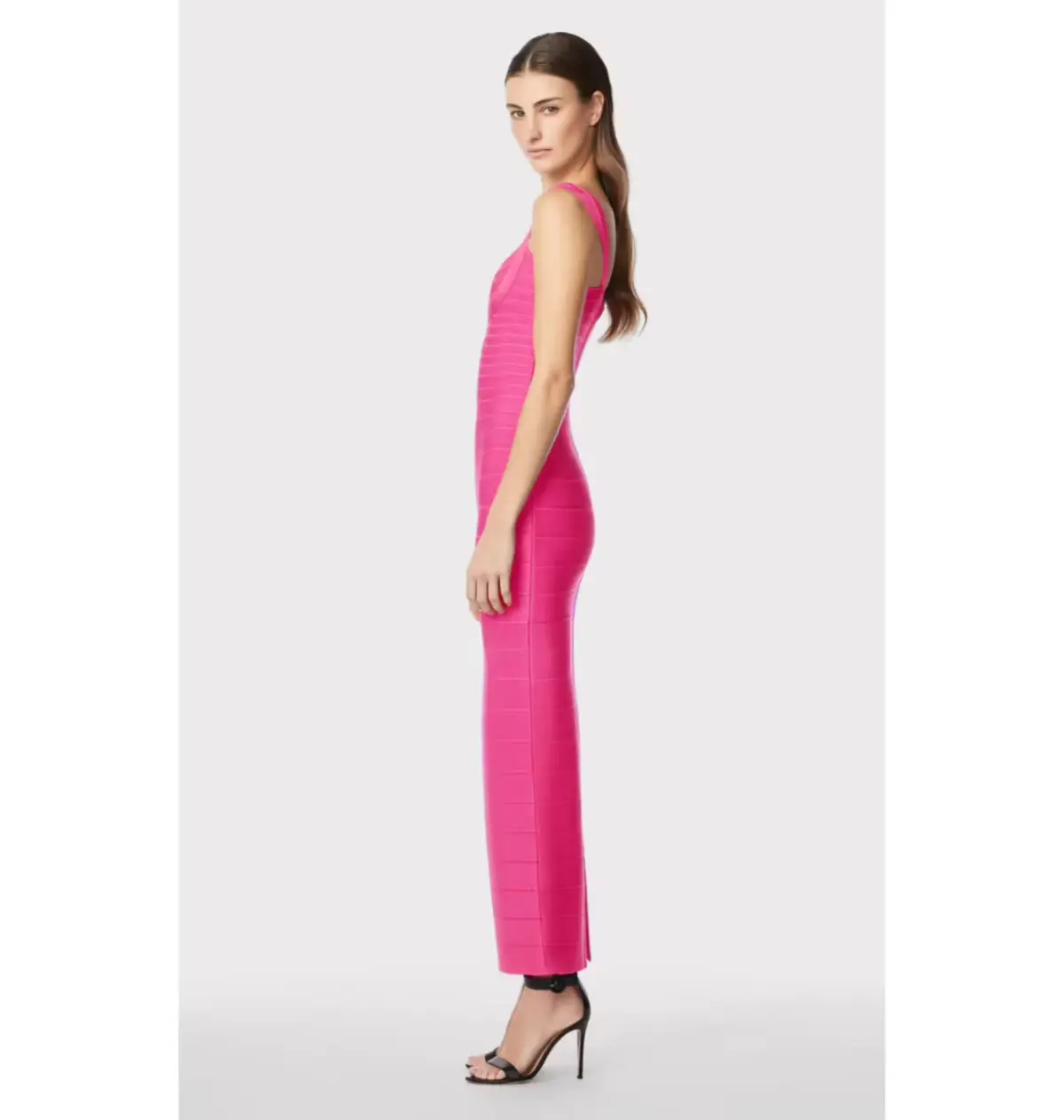 Herve Leger Sweetheart Gown Pink Size XS / AU 6 - Image 2