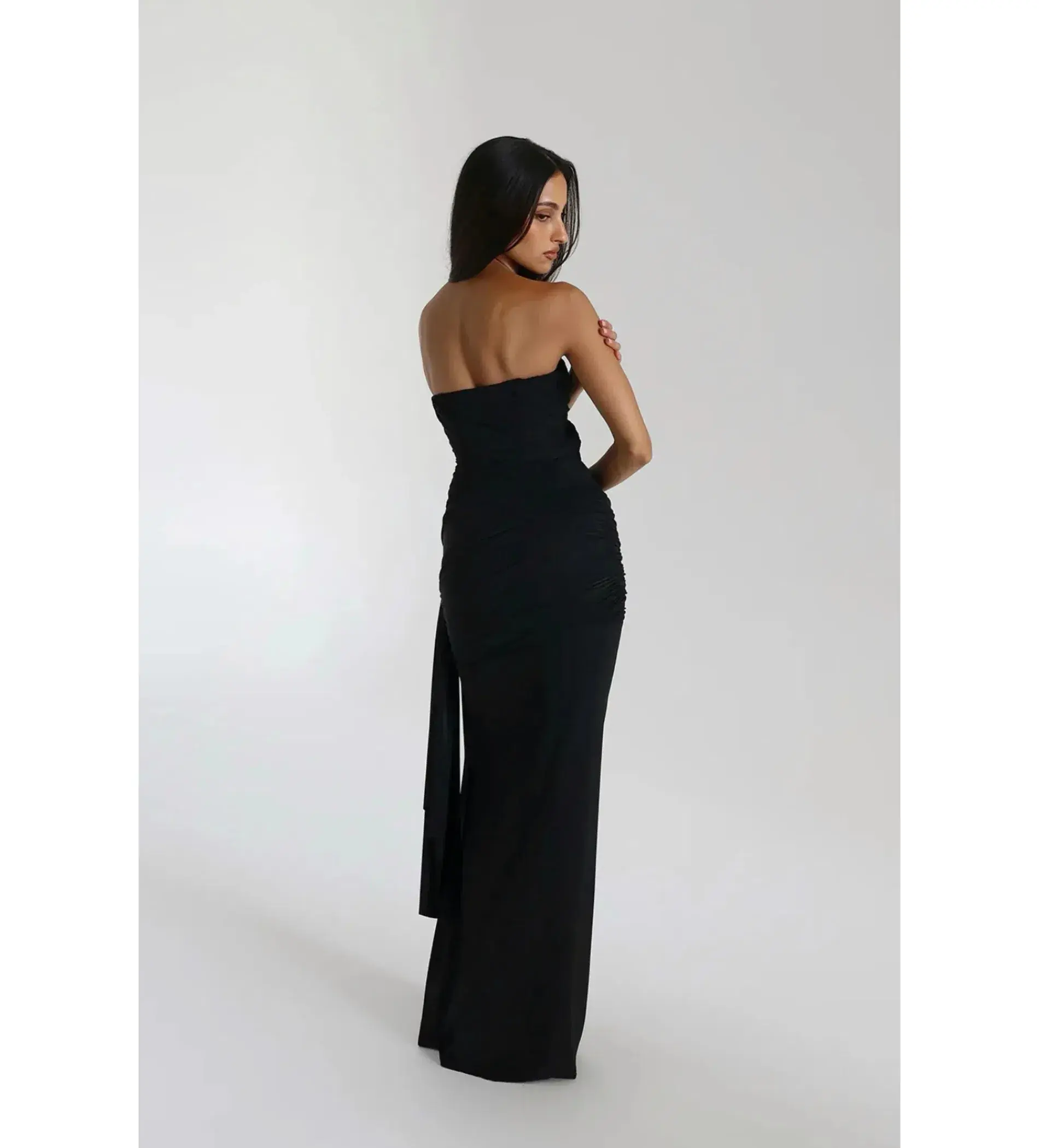 Natalie Rolt Black Miranda Gown Size 6/XS - Image 3