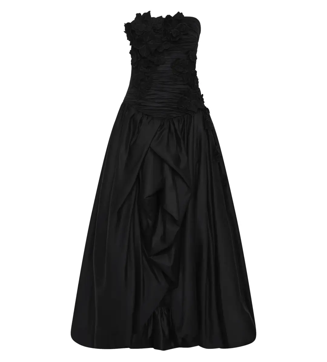 Aje Black Splendour Flower Gown in Black Size AU 4 for rent on The Volte - main image