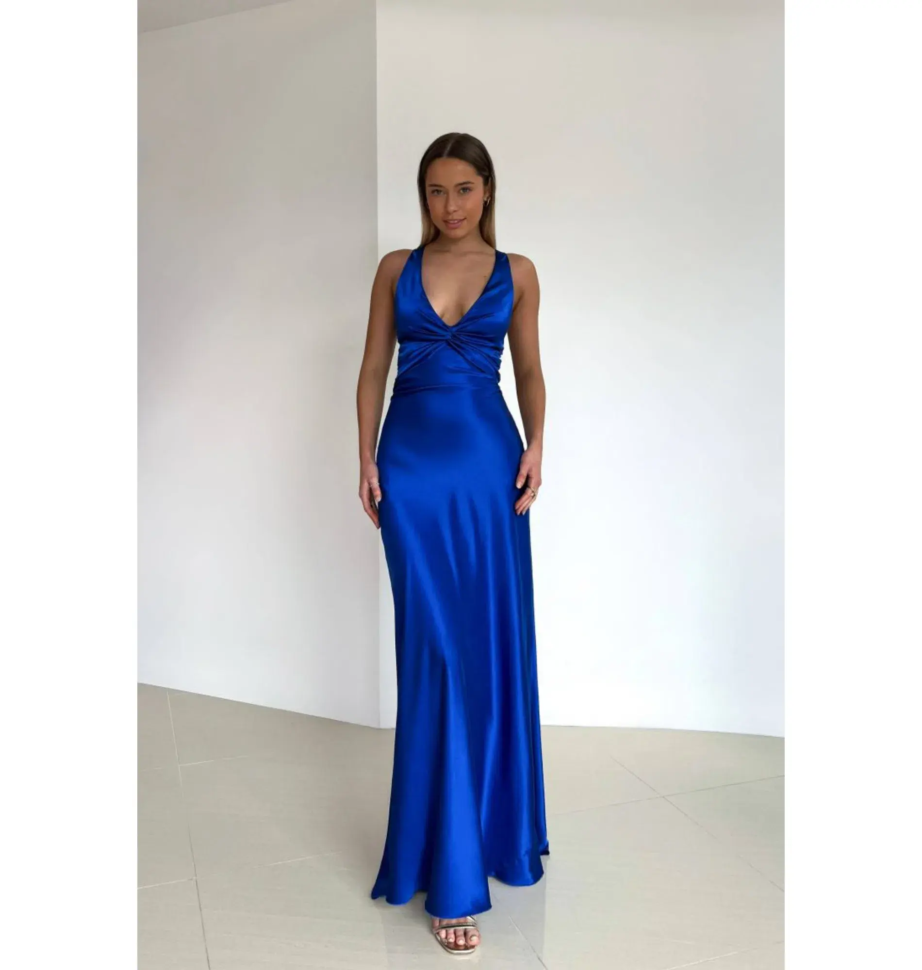 Ruth Tarvydas Goddess Gown Cobalt Blue Size AU 8 - Image 1