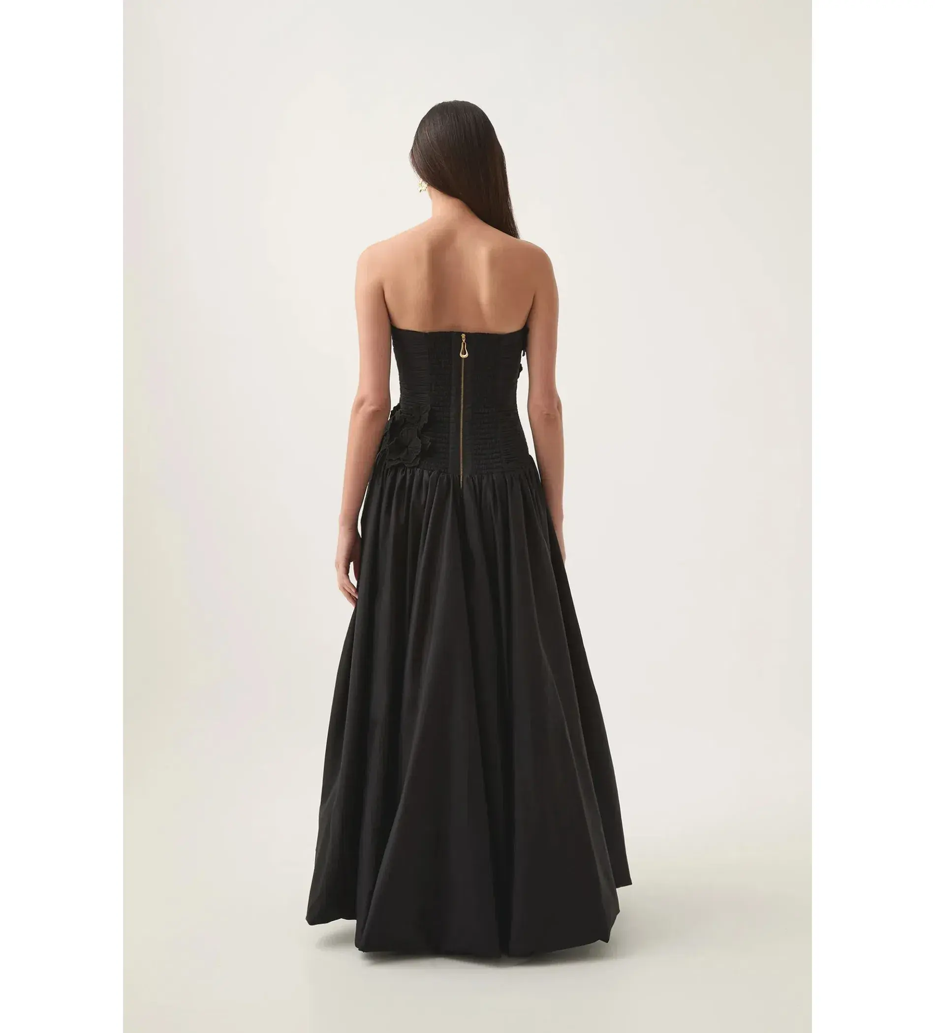 Aje Black Splendour Flower Gown in Black Size AU 6 - Image 2