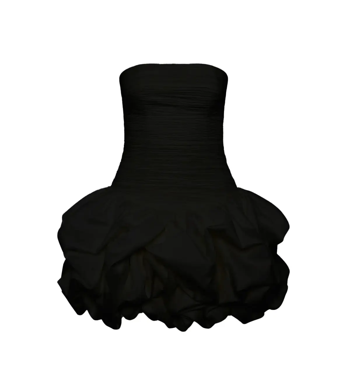 Aje Black Violette Bubble Hem Mini Size 4 - Image 3