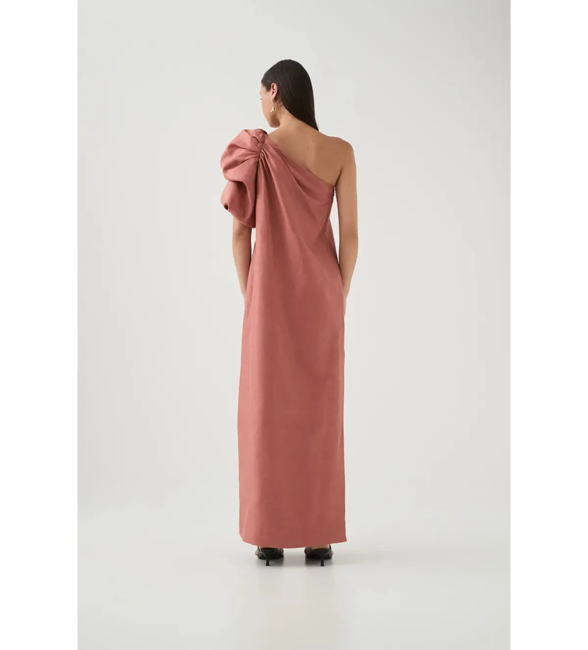 Aje Cira Midi dress in terracotta Size AU 14 - Image 2