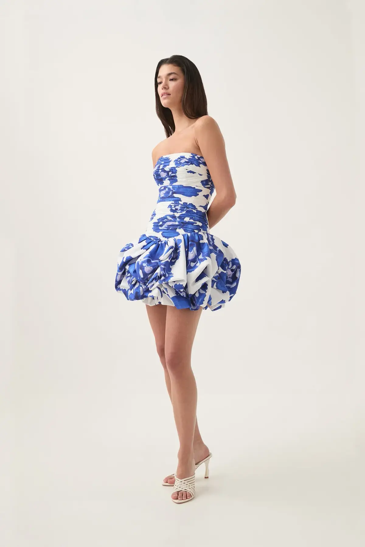 Aje Violette Bubble Hem Mini Dress Floral Size S/AU 8 - Image 2