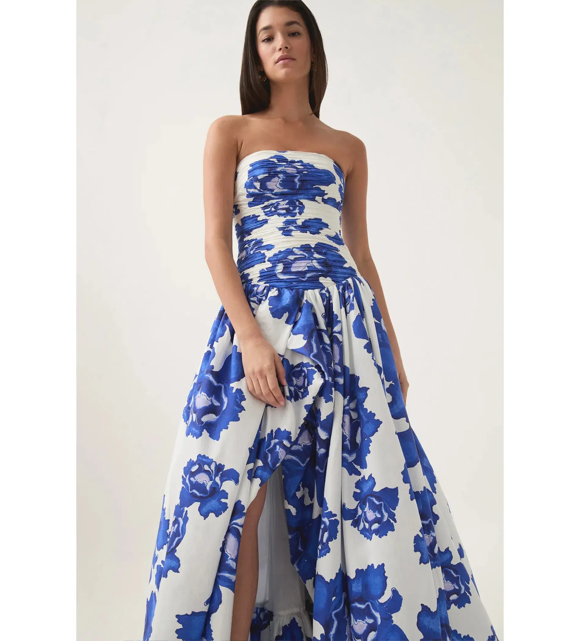 Aje Behold Maxi Dress in Boldly Blooming Cobalt Size 8 - Image 4
