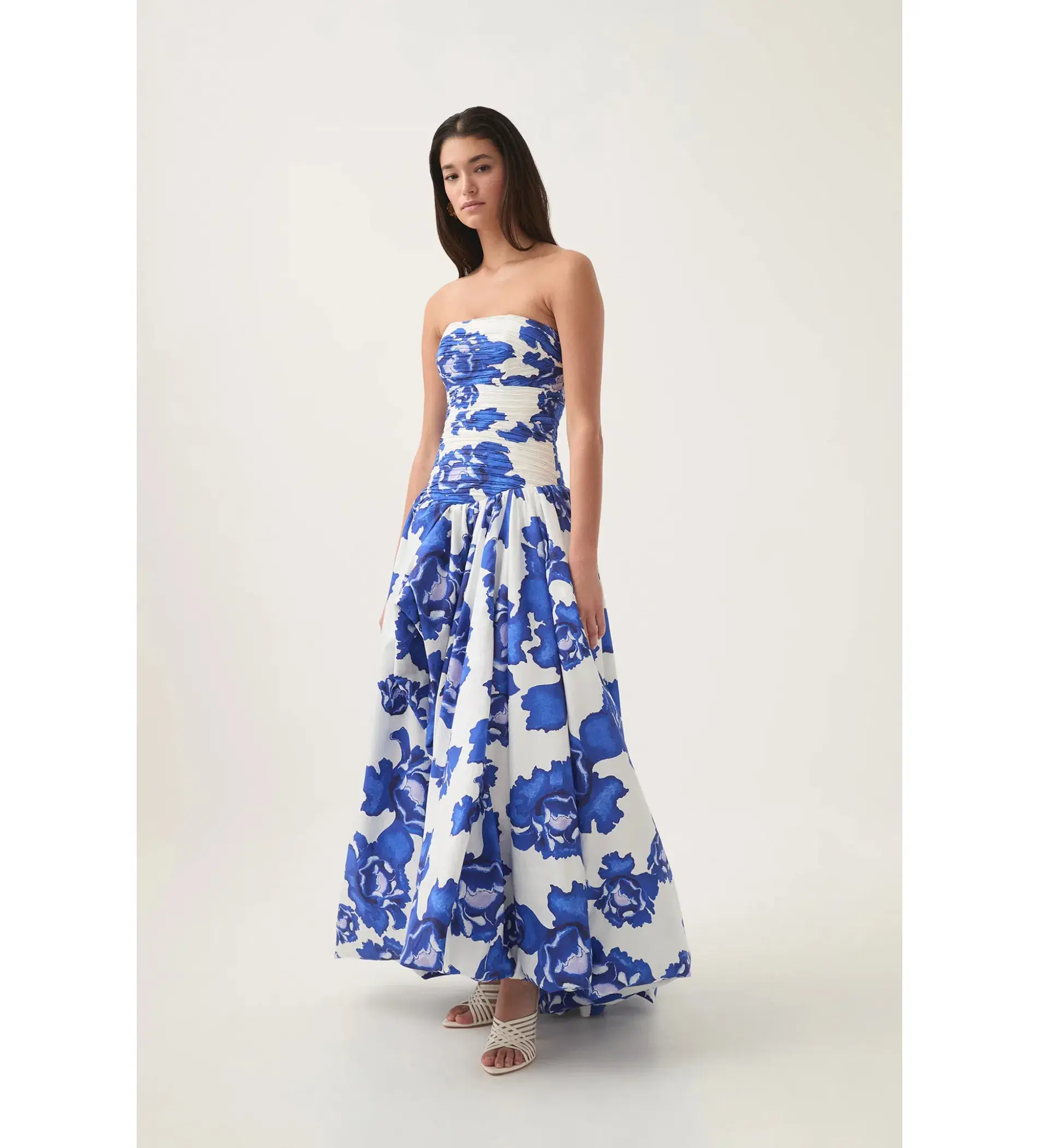 Aje Behold Maxi Dress in Boldly Blooming Cobalt Size 8 - Image 2