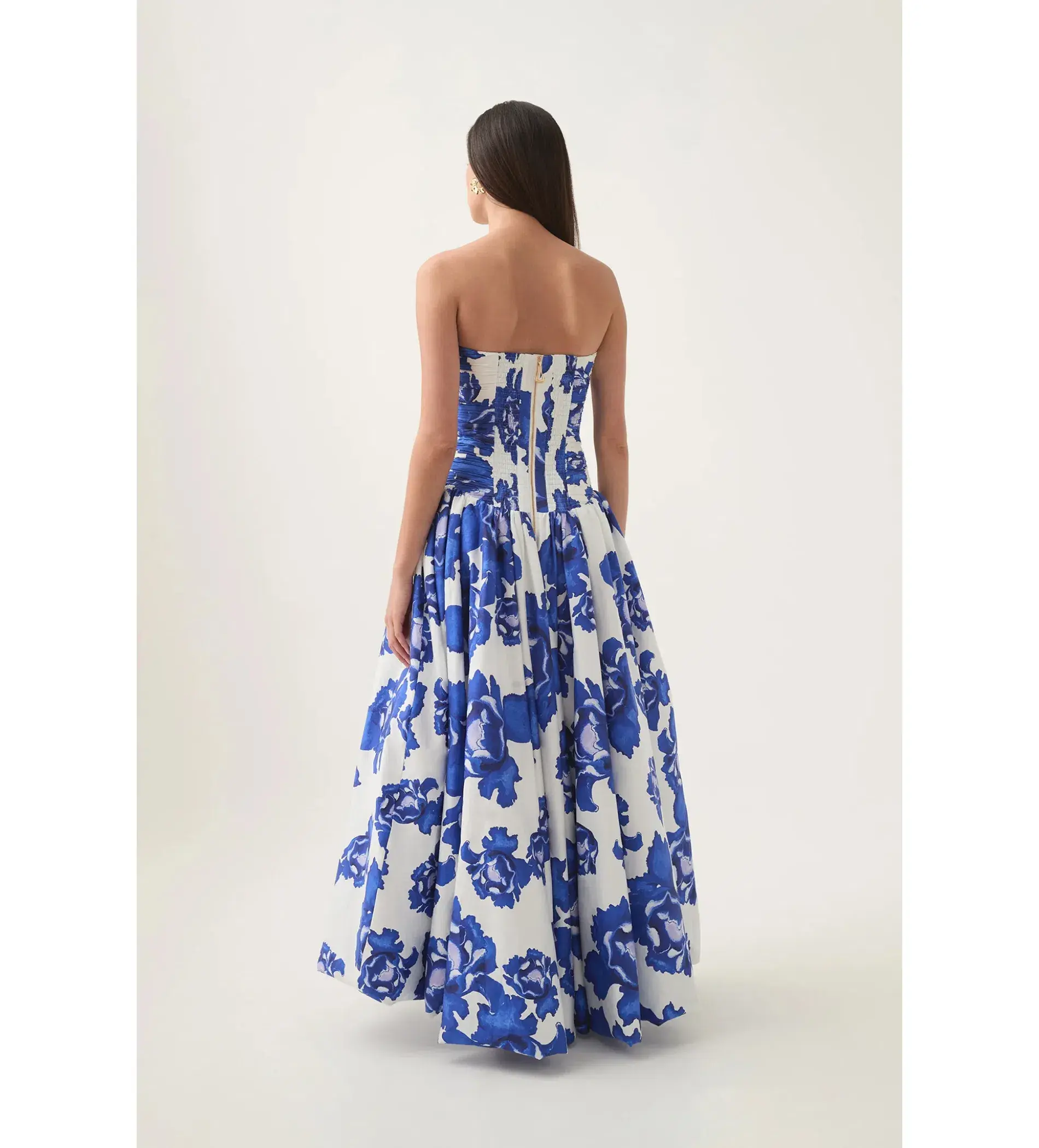 Aje Behold Maxi Dress in Boldly Blooming Cobalt Size 8 - Image 3
