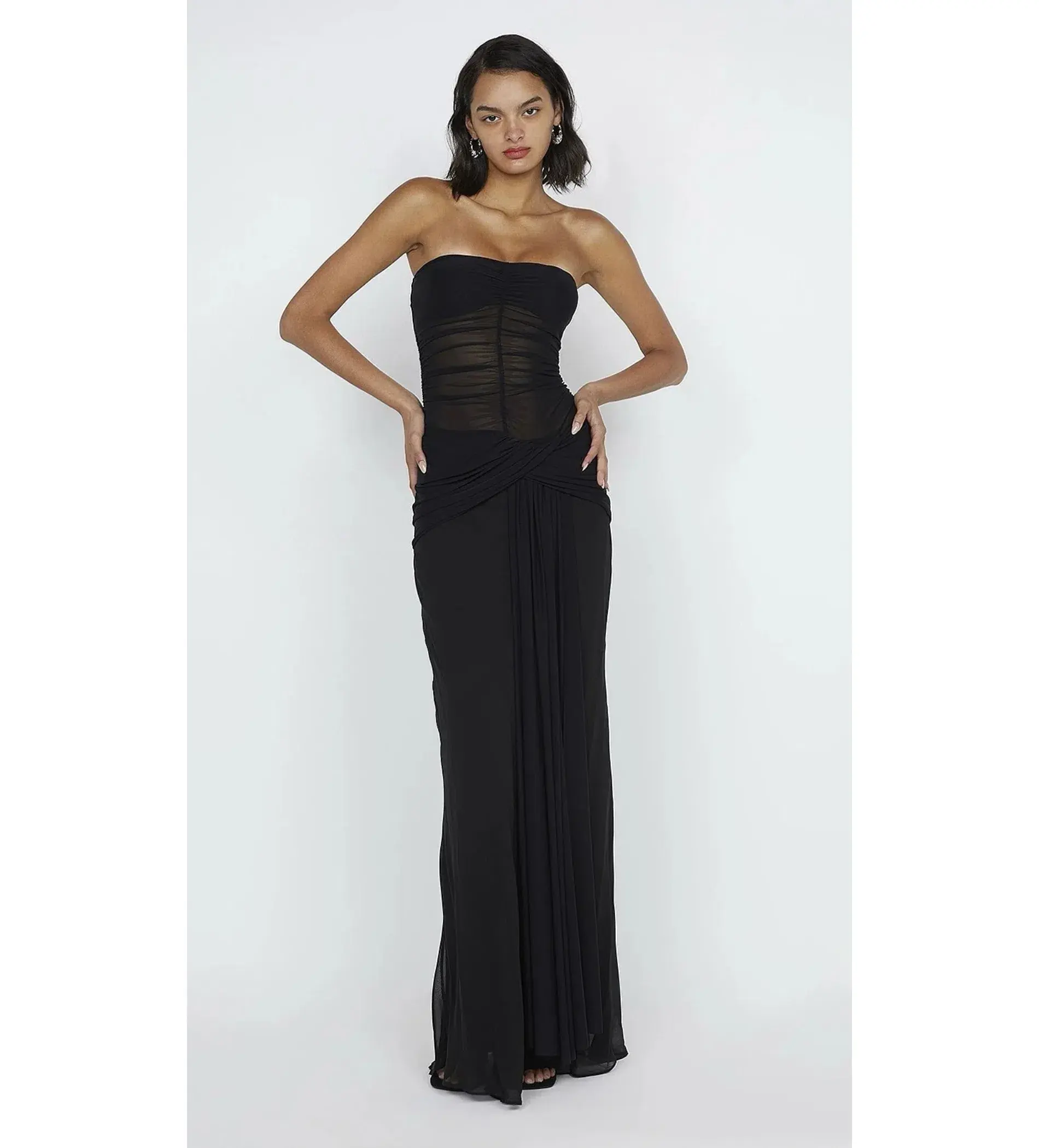 Bec & Bridge Noemi Strapless Gown Black Size AU 6 - Image 1