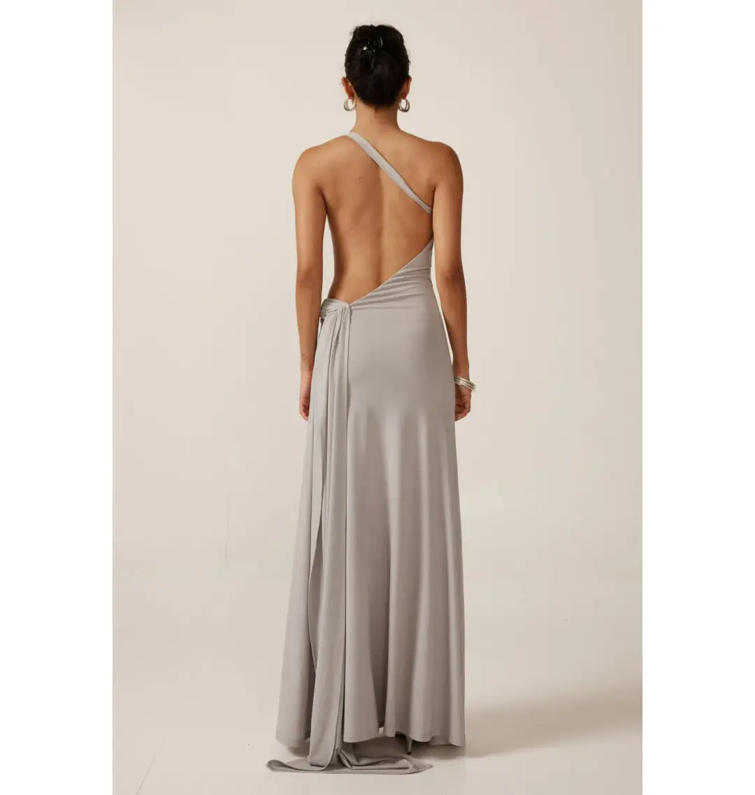 Ance Gria Gaia Gown Silver Blue Size XS / AU 6 for rent on The Volte - main image