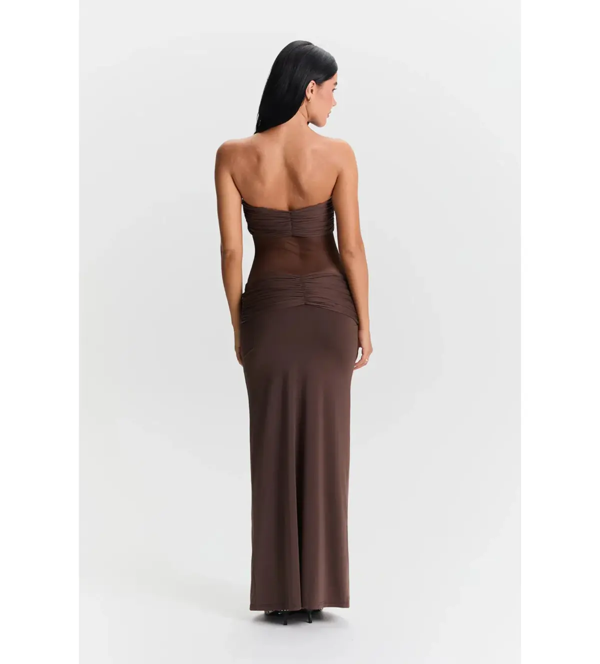 Sasha Therese Amara Maxi Dress Brown Size M/AU 10 - Image 4