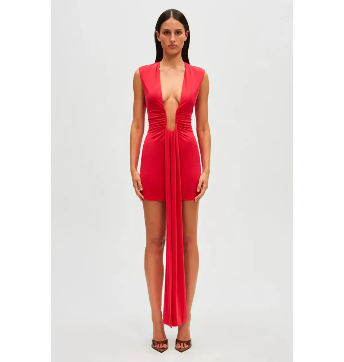 Misha Jennifer Cupro Mini Dress Red Size 6/XS - Image 1