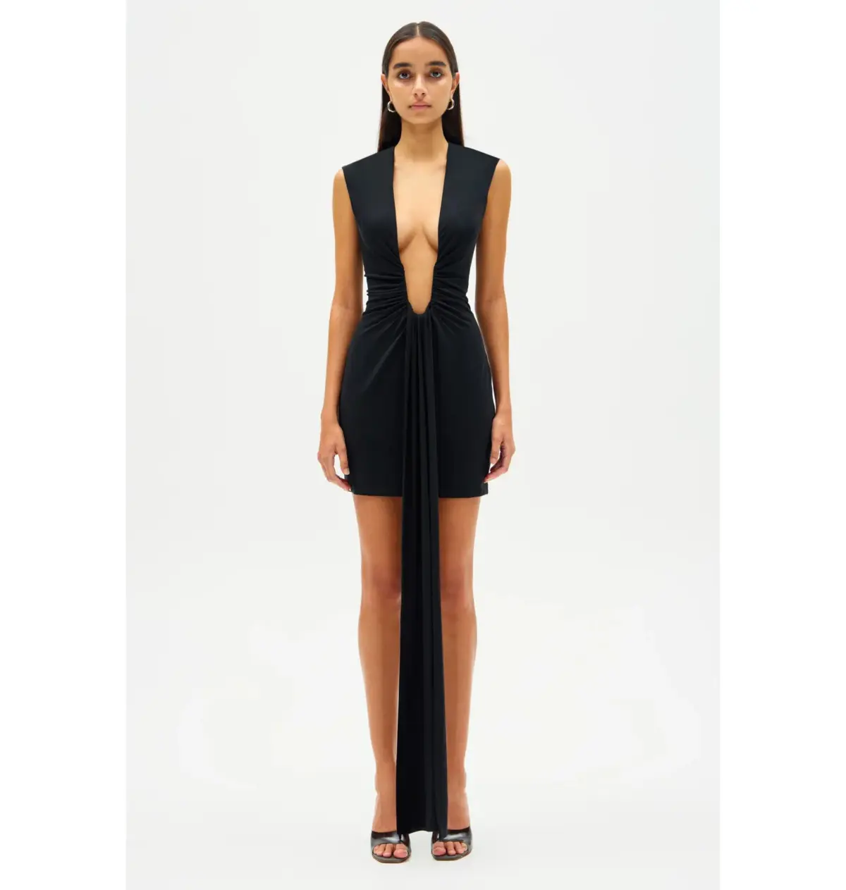 Misha Jennifer Cupro Mini Dress Black Size 10/M - Image 1
