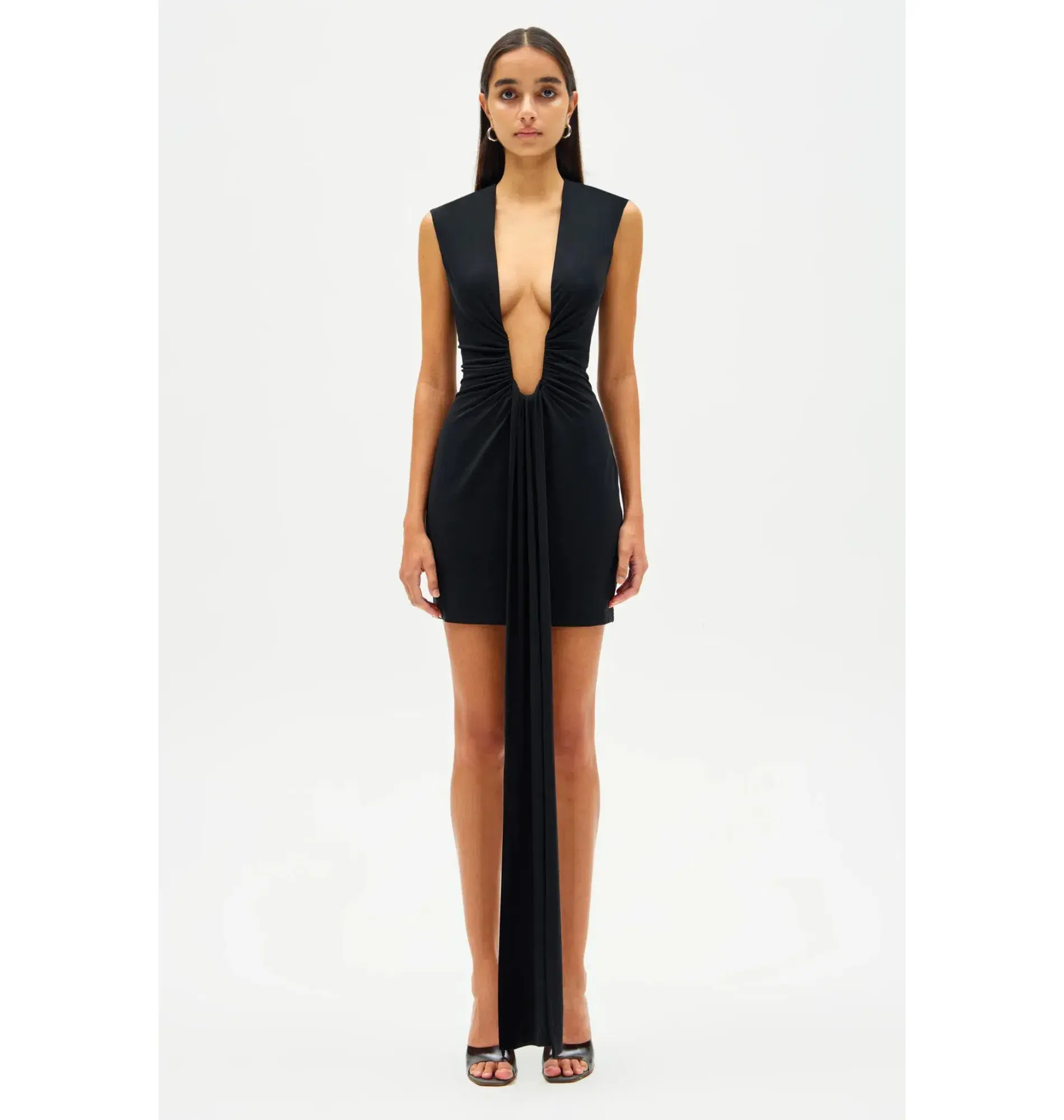 Misha Jennifer Cupro Mini Dress Black Size 10/M - Image 1