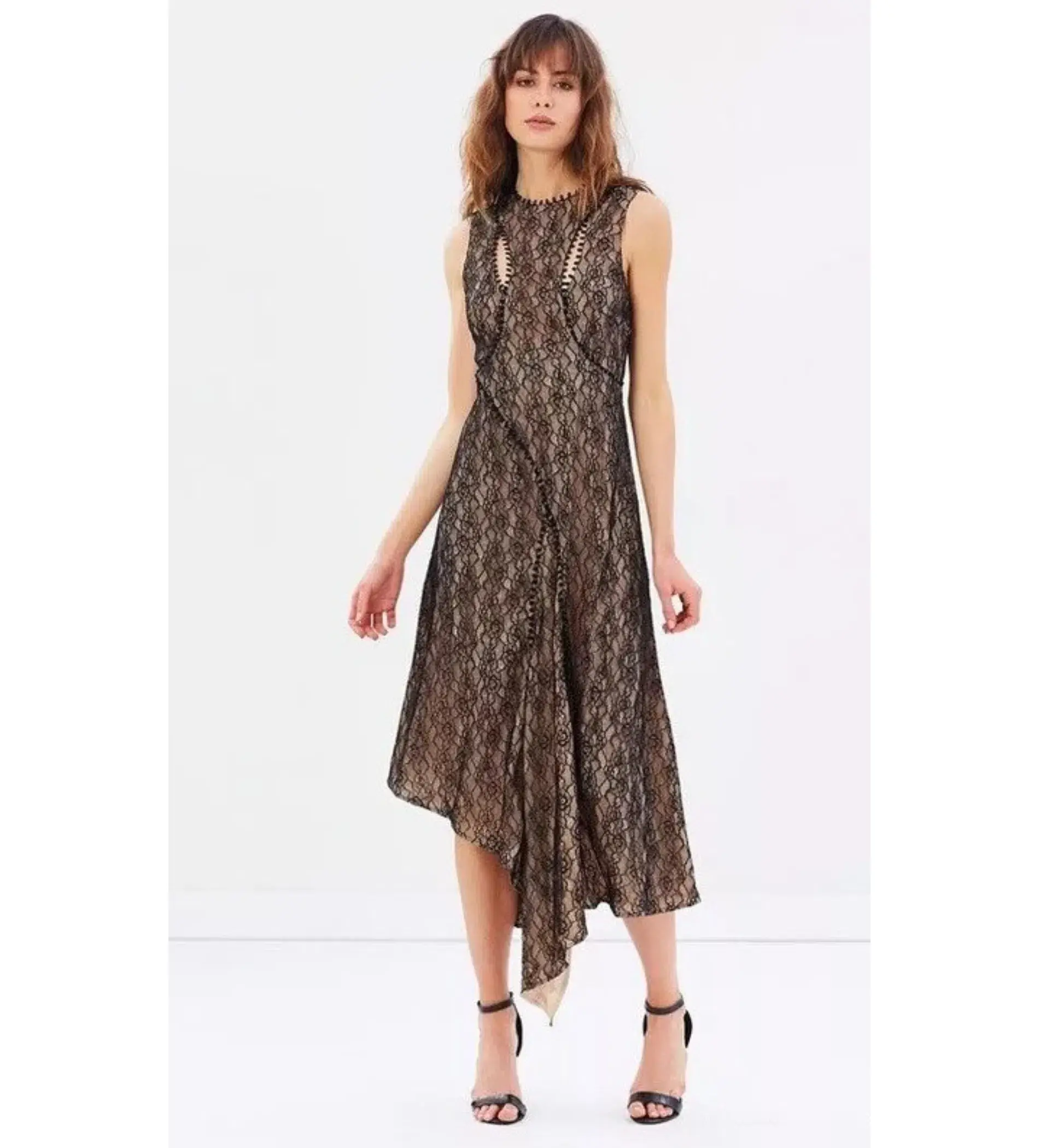 Talulah Isabel Cutout Lace Midi Dress Multi Size AU 12 - Image 1