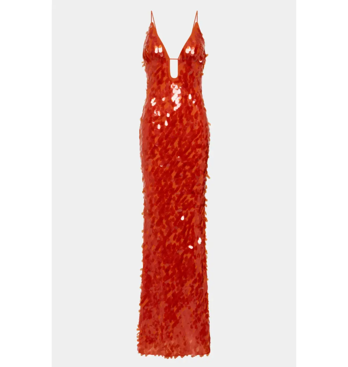Misha Sapphire Sequin Maxi Dress Red Size 6/XS - Image 4