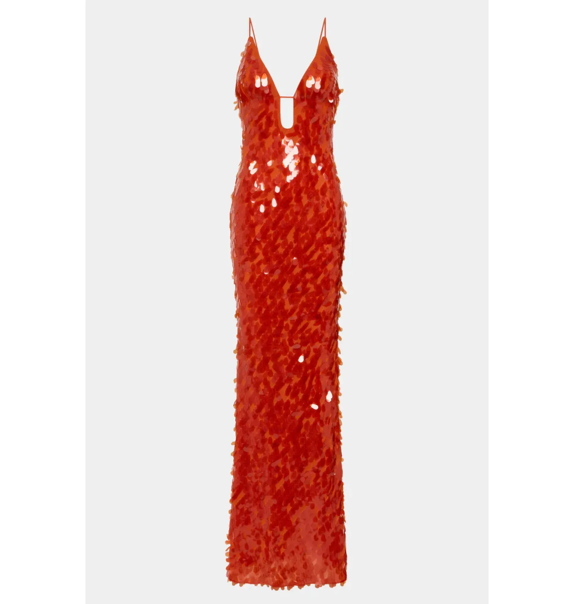 Misha Sapphire Sequin Maxi Dress Red Size 10/M - Image 4