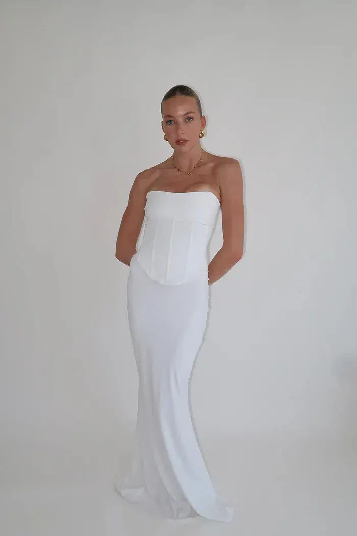 HNTR the Label Blanc Louie Gown  White Size 10 - Image 1