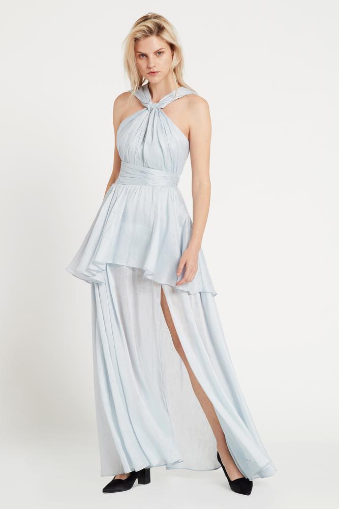Aje Fraser Maxi Dress Blue Size 8 - Image 4