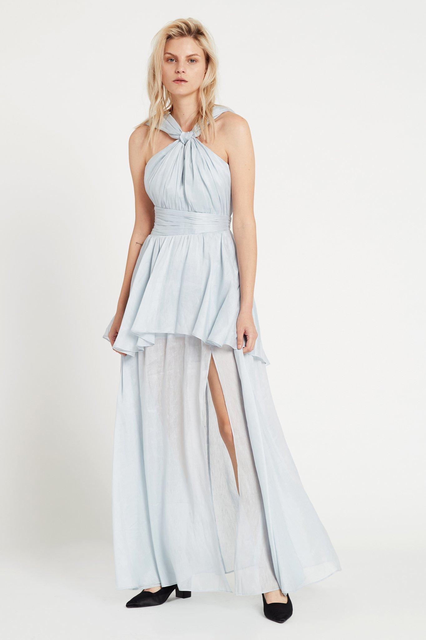 Aje Fraser Maxi Dress Blue Size 8 - Image 1