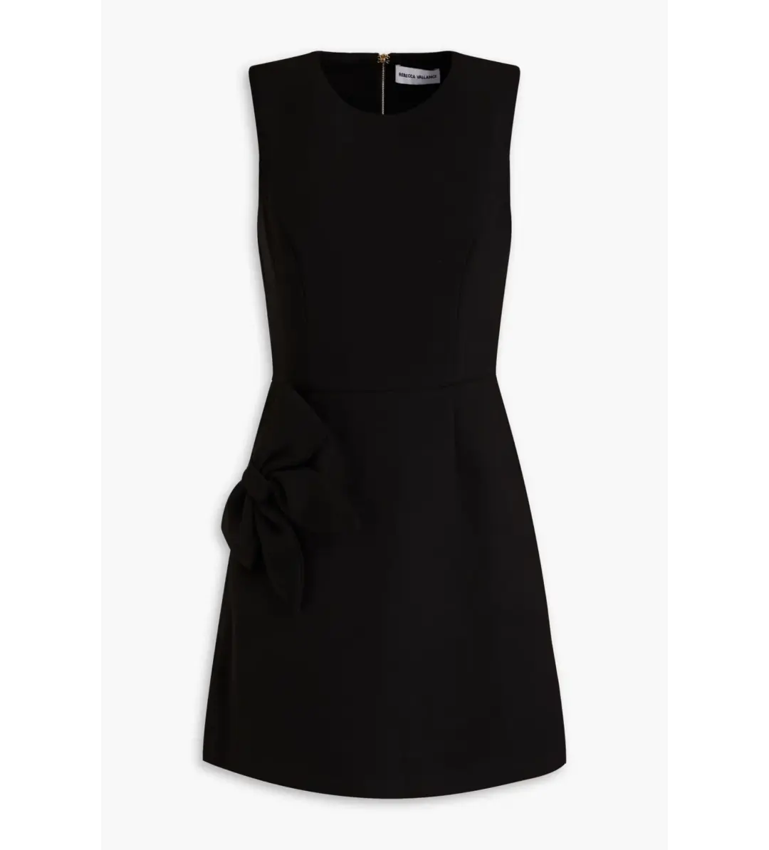 Rebecca Vallance Barbie-Bow Embellished Crepe Mini Dress Black Size AU 6 for rent on The Volte - main image