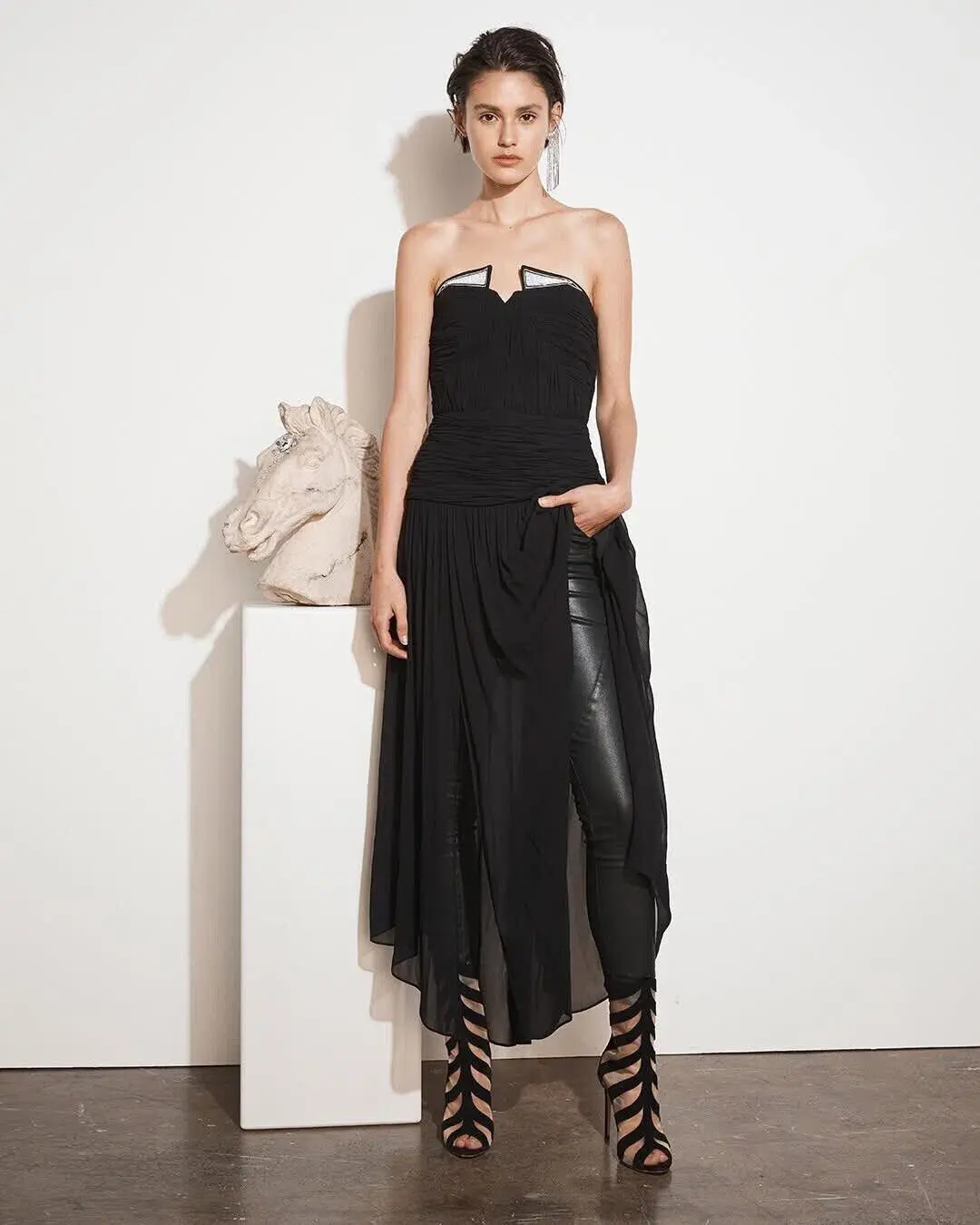 Sass & Bide Sweet Valentina Boho Midi Dress in Black Size AU 8 - Image 1