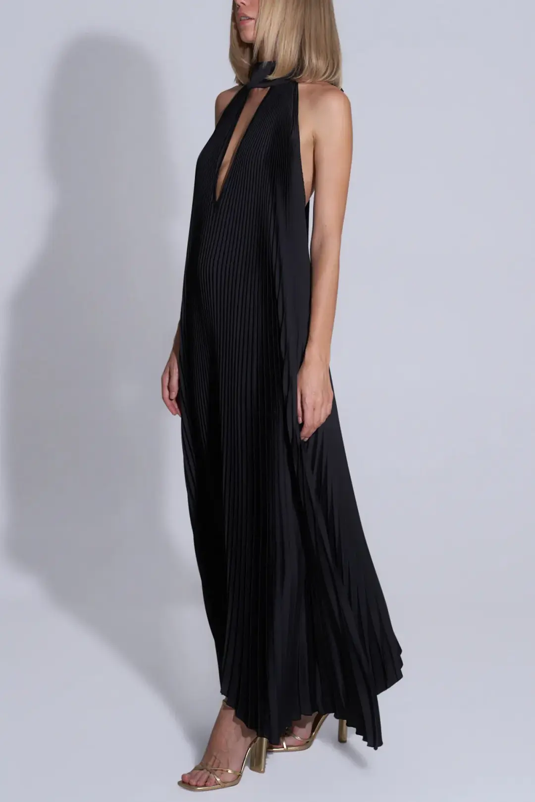 L’Idee Opera Gown Black Size 12 for rent on The Volte - main image