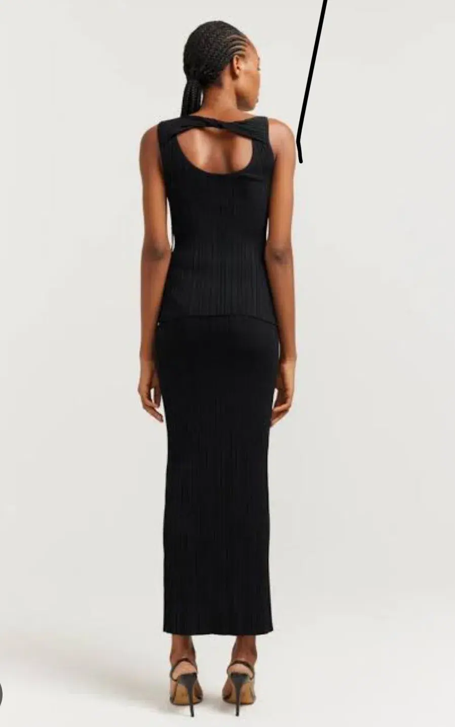 Henne Romee Knit Skirt and Top Set in Black Size AU 12 - Image 2