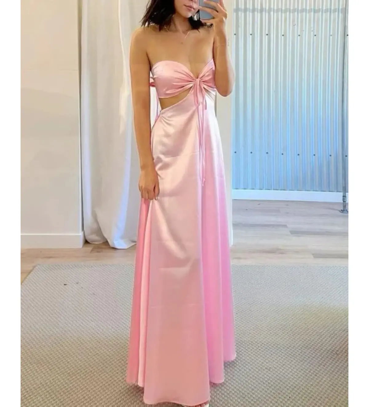Lane + Sass Lucy Gown Baby Pink Size S/AU 8 - Image 3