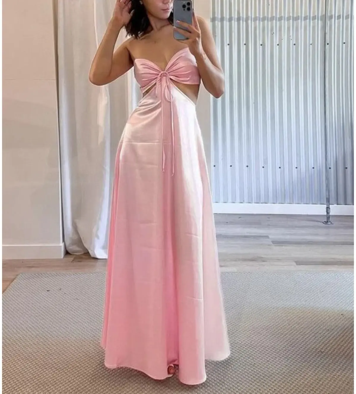 Lane + Sass Lucy Gown Baby Pink Size S/AU 8 - Image 1