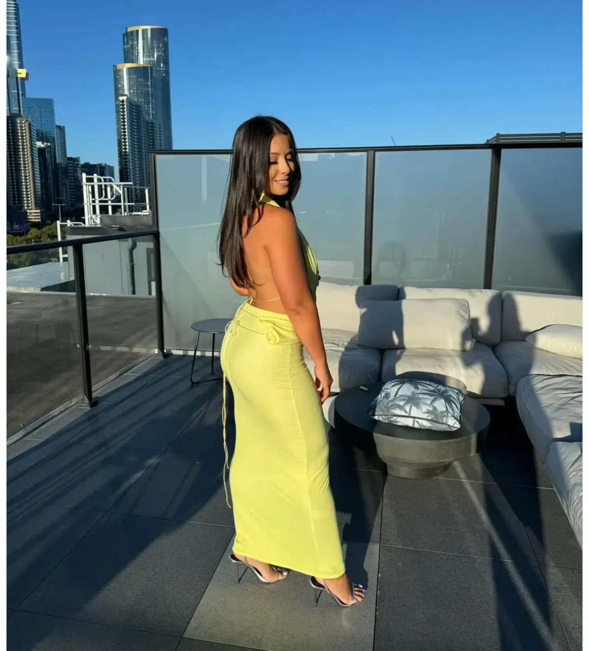 Deconduarte Elin Maxi Gown in Lemon Size S / AU8 - Image 2
