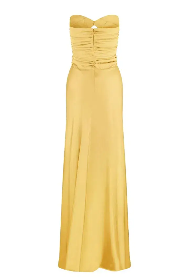 HNTR The Label Inka Gown in Gold Sun Size XS  /AU 6 - Image 4