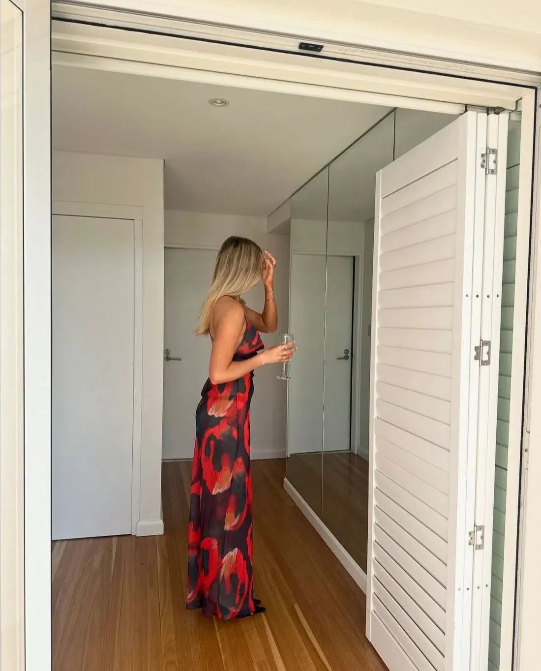 Sasha Therese Serene Dress Maxi Red Size AU 6 - Image 5