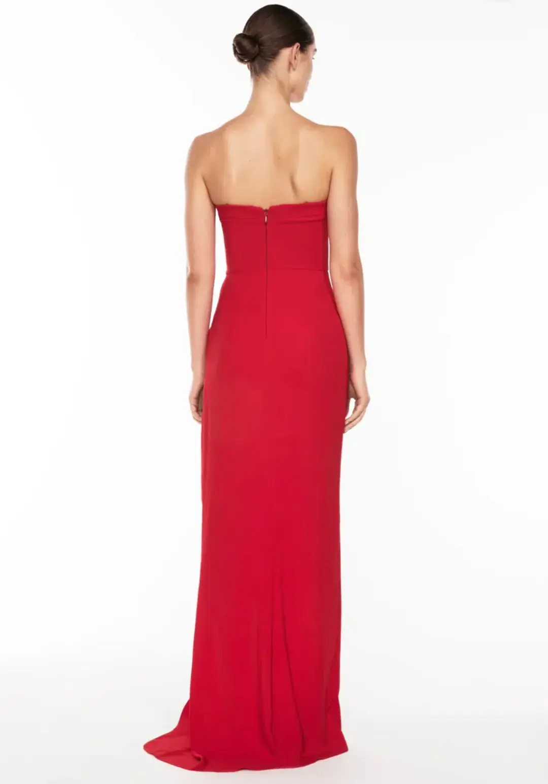 Manning Cartell Asymmetrical Games Strapless Gown Maxi Red Size AU 8 for rent on The Volte - main image