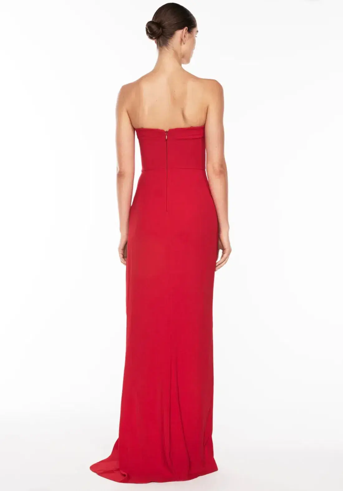 Manning Cartell Asymmetrical Games Strapless Gown Red Size 10 - Image 2