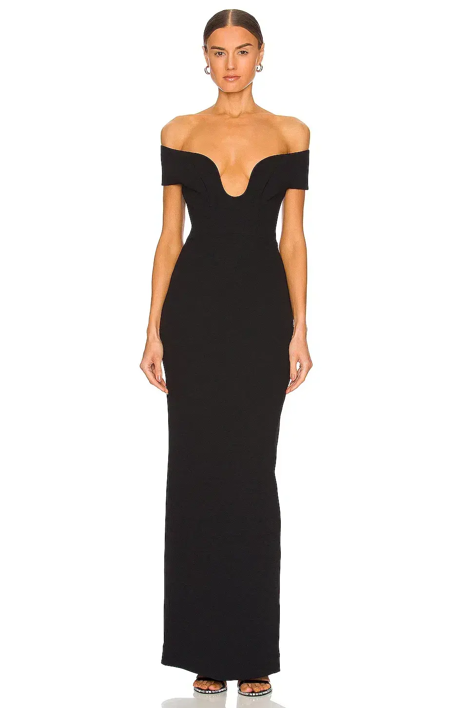 Solace London Marlowe Maxi Black Size AU 4 - Image 1