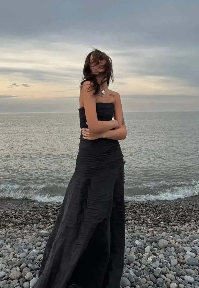 Aje Soundscape Maxi Dress in Black Size AU 8 - Image 3