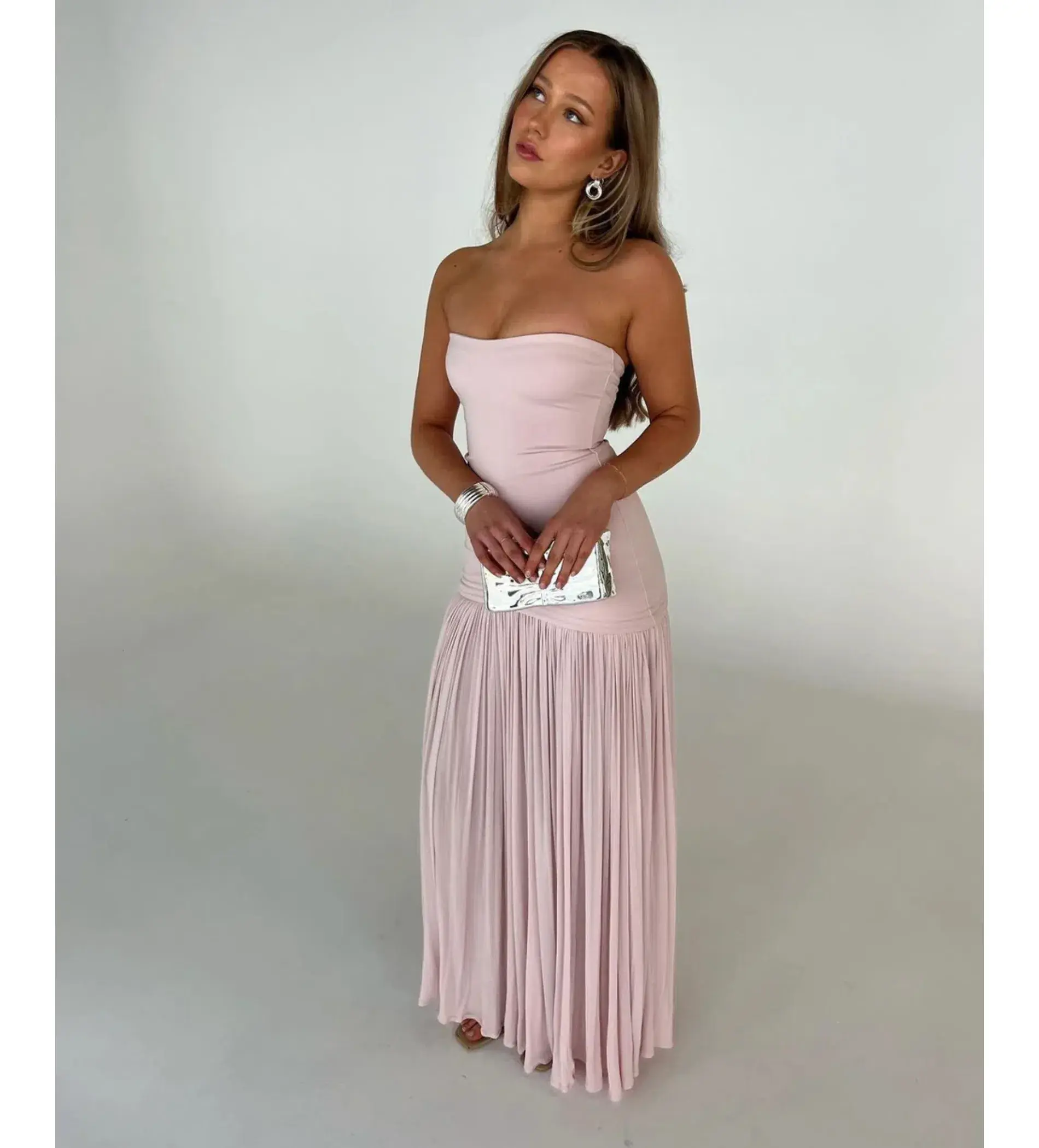 Helsa Naomi Gown in Barely Pink Size XS/AU 6 - Image 2
