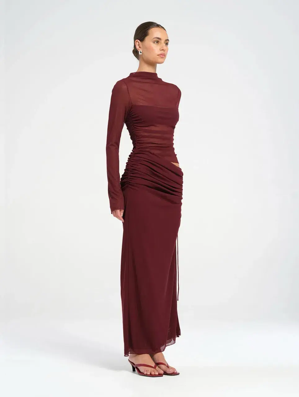 Benni Mable Maxi Dress Plum Size 8 - Image 2