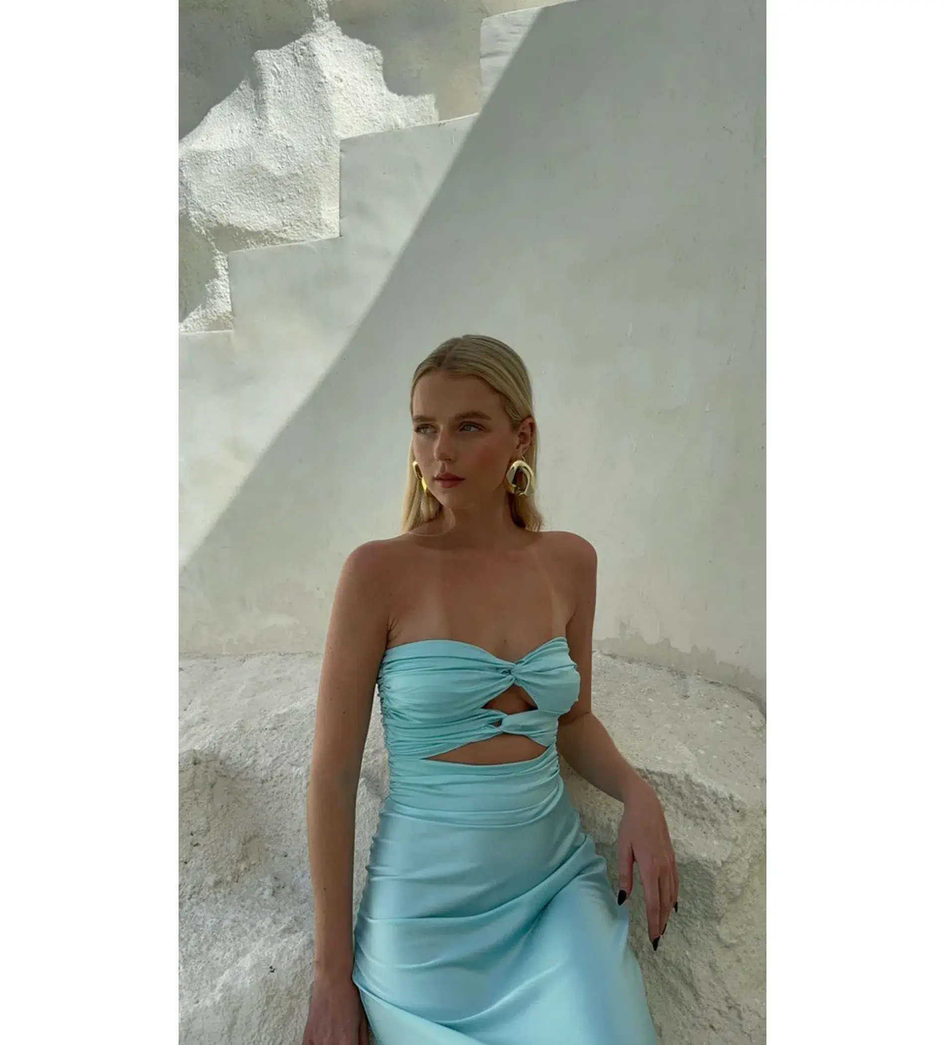 HNTR the label Inka Gown Aqua Size AU 8 - Image 3