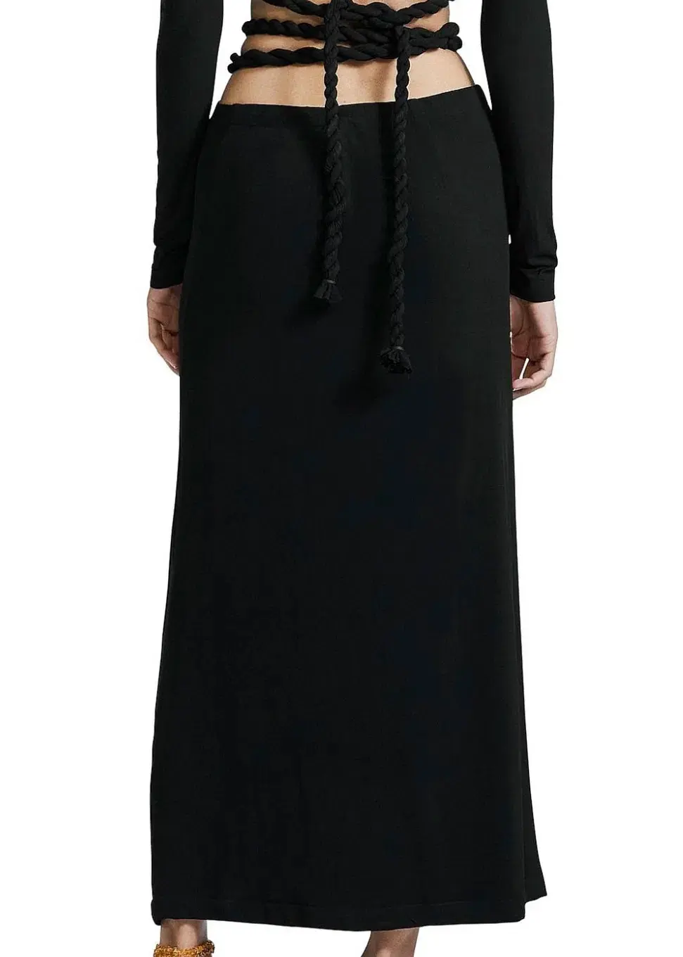 Dion Lee Rope Wrap Top & Skirt Set Black Size 6 - Image 4