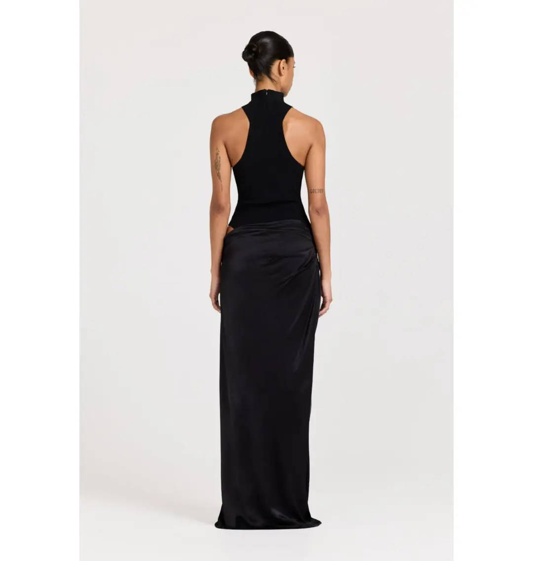 Henne Soraia Dress in Black Size AU 6   for rent on The Volte - main image
