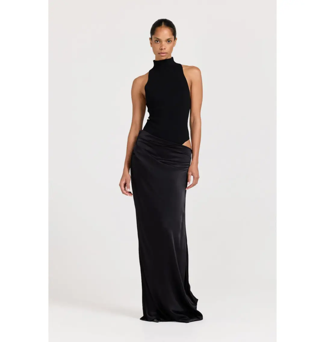 Henne Soraia Dress in Black Size AU 6   for rent on The Volte - main image