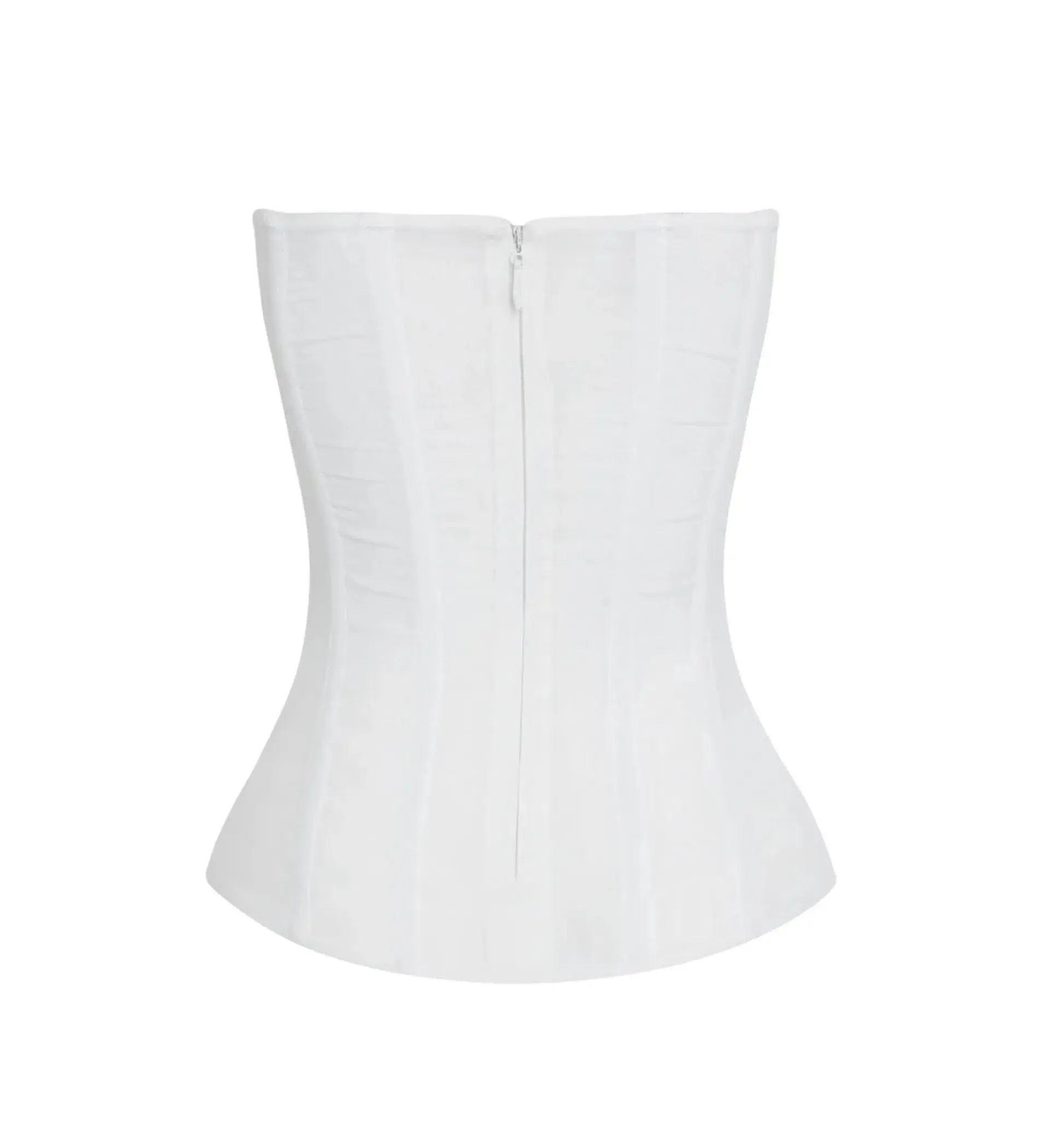 Leau Muse Mesh Corset Top in White Size 10 - Image 5