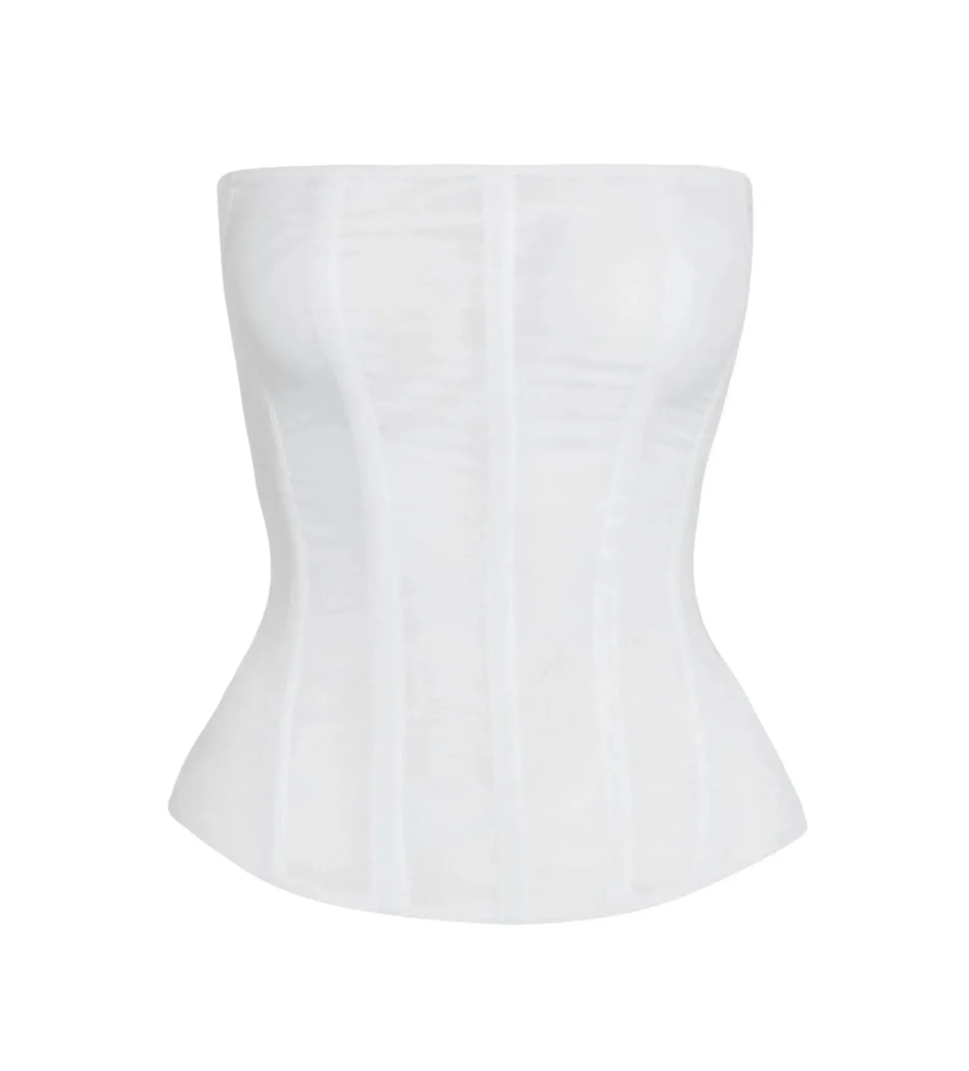 Leau Muse Mesh Corset Top in White Size 10 - Image 4