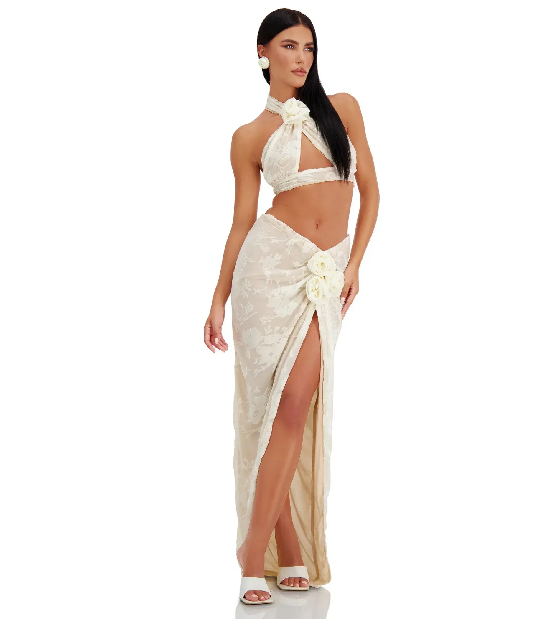 Alamour the Label Celestina Set Cream Size XS/AU 6 - Image 3